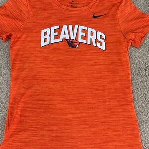 Nike woman’s XS Orange Beavers Graphic Tee